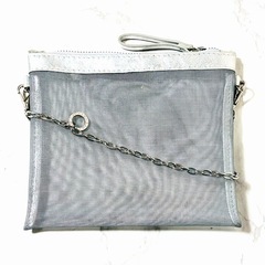 ANTEPRIMA アンテプリマ メッシュ インナーポーチ シルバーの画像