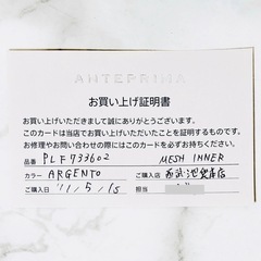 ANTEPRIMA アンテプリマ メッシュ インナーポーチ シルバーの画像