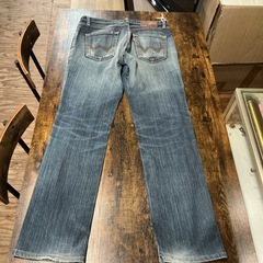 ストレートジーンズ👖EDWINエドウィン502サイズ32穴あり💦ストレートデニムおしゃれ🌷デニムの画像