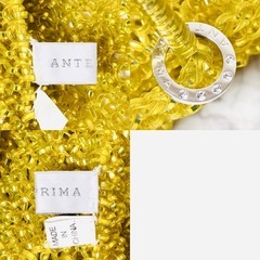 【極美品】ANTEPRIMA アンテプリマ スタンダード スクエア ラージ ワイヤーバッグ マスタードイエローの画像