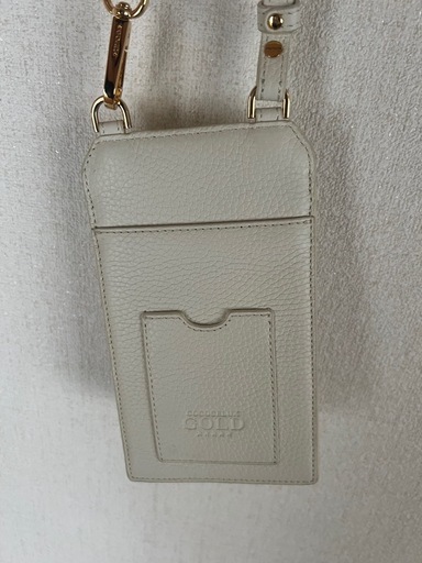 COCOCELUX GOLD 　スマホショルダーバッグ ホワイト