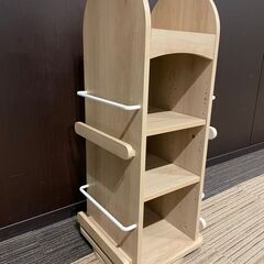 【展示品・未使用】回転式本棚 絵本棚 参考価格11,990円【送料に設置費込み】🚚自社配送時💳代引き可🚚(現金、クレジット、スマホ決済対応)の画像