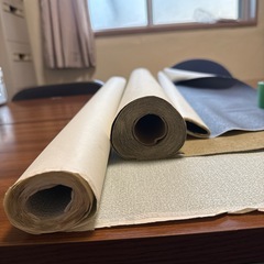 建築資材 余り クロス 壁紙 3種3本まとめ売り の画像