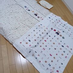 ベビー布団　マットレス　掛け布団　タオルケット　毛布　枕　セットの画像