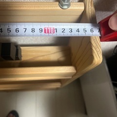 天然木　カウンター下ブックシェルフの画像