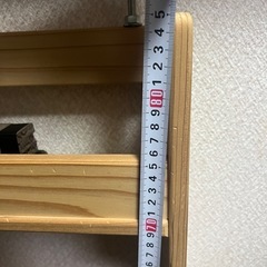 天然木　カウンター下ブックシェルフの画像