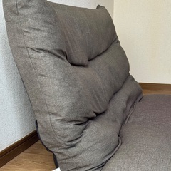 ニトリ茶色の座ソファ(2人がけ)の画像