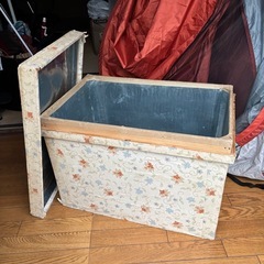 Wood Box 昭和レトロなお茶箱 の画像