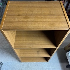 3段　カラーボックス　後付けキャスター付き　棚　収納　便利　マルチ収納　整理　教科書　本　　W445×D295×H900(キャスター除く) 中古品 ③の画像