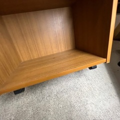 3段　カラーボックス　後付けキャスター付き　棚　収納　便利　マルチ収納　整理　教科書　本　　W445×D295×H900(キャスター除く) 中古品 ③の画像