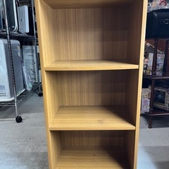 3段　カラーボックス　後付けキャスター付き　棚　収納　便利　マルチ収納　整理　教科書　本　　W445×D295×H900(キャスター除く) 中古品 ③の画像