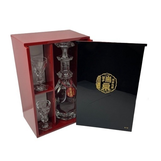 瑞泉酒造バカラボトル入り限定12本泡盛 (くば) 牧志の食器《酒器》の