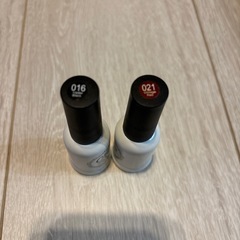 ジェルネイル　ブラック、ボルドーの画像