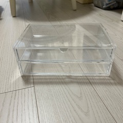 無印良品　重なるアクリルケース2段の画像