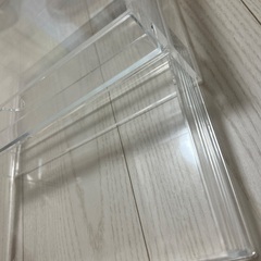 無印良品　重なるアクリルケース2段の画像