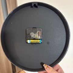 グレー　壁掛け時計　灰色　電池無しの画像