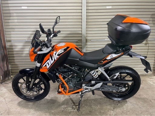 KTM200デューク ETC付き　バッテリー新品　車体　実働　極上　KTM製リアボックス付　低走行　始動動画有り