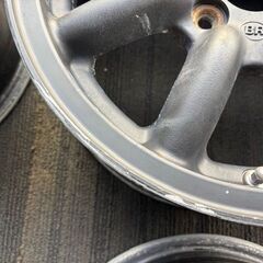 ブラックレーシング pcd100 14インチ 軽自動車、コンパクトカーに！の画像