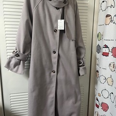 新品タグ付き✨フェイクウールコート♡ロング丈　ラベンダーの画像