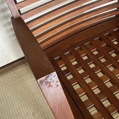 BC工房 木製フレームのストライプ椅子の画像