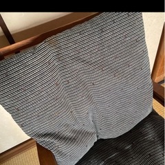 BC工房 木製フレームのストライプ椅子の画像