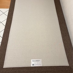 シモンズ ボックススプリング セミダブル ベッドフレーム ダブルクッションの画像