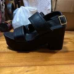 厚底　サンダル　ブラック　GRLの画像