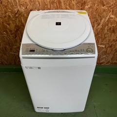 265送料設置無料　SHARP　人気モデル洗濯機　8㌔　乾燥機能付き　4.5キロ　小型　一人暮らしの画像