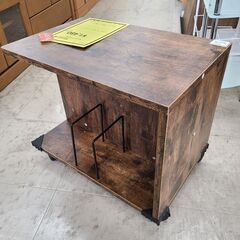 J1754【リユースのサカイ柏店】DEWEL　デスクサイドワゴン　キャスター付き収納棚　LX-JJL-0084　ブラウン　クリーニング済　新品参考価格6,189円の画像