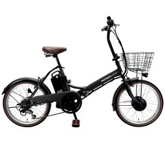 PROVROS 電動自転車 折りたたみ 電動アシスト自転車 20インチ シマノ6段変速 リチウムイオンバッテリー 前輪駆動 最大46km走行 型式認定 公道可能 プロブロス P-206Eの画像