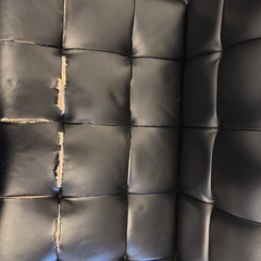 ブラック ソファベッド 2脚セット　ローソファ の画像