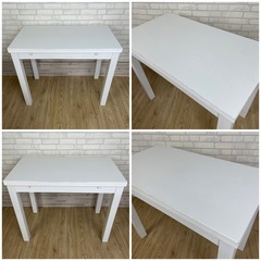 【セット】IKEA テーブル BJURSTA ２点 / キャスター付き昇降スツール ２点の画像