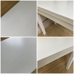 【セット】IKEA テーブル BJURSTA ２点 / キャスター付き昇降スツール ２点の画像