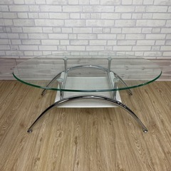 【セット】IKEA 1人掛けソファ CARB P2 / ガラスローテーブルの画像