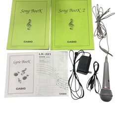 カシオ 光ナビゲーション キーボード LK-221 61鍵盤 電子ピアノ マイク付き 中古の画像