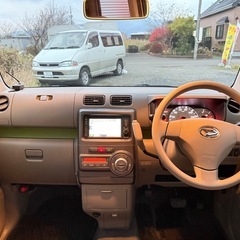 札幌発 車検2年付 ムーブコンテ ツートン ナビ バックカメラ 平成26年式 4WDの画像