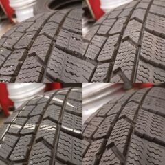 【工賃込】165/65R14 ダンロップWM02 2023年製 スタッドレス4本｜車検前の交換にも◎ ①の画像