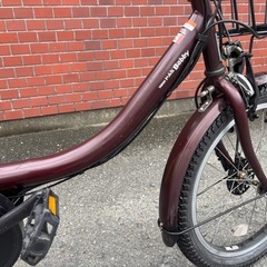 YAMAHAPAS babbyチャコロール電動アシスト自転車の画像