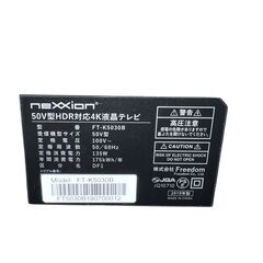 nexxion 50V型 4K HDR対応液晶テレビ FT-K5030B（2019年製）の画像