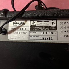 Ibanez IBZ3B バスアンプの画像