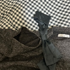 肩あきリボンニット4L新品の画像