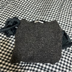 肩あきリボンニット4L新品の画像