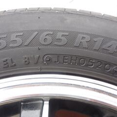 軽用　14インチ タイヤ・ホイールセット　weds　レオニス　 4x100の画像