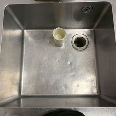 ステンレス製 1槽シンク 水栓付 W600×D600×H850 厨房 厨房機器 店舗 店舗用品 中段付 流し台  業務用 A0806YGの画像