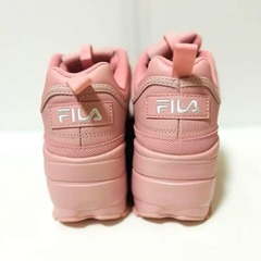 【極美品 / FILA】ディスラプター2 ウェッジ 厚底 ピンク 23.5cmの画像