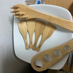 お話し中木のスプーン他木のシリーズの画像