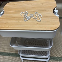 （お話し中です）ワゴン（白）の画像