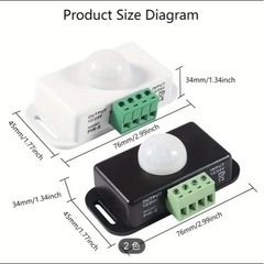 新品未使用！人感センサー 赤外線人感センサースイッチ, 目立たない配置,ミニマリストスタイル,モーションセンサー付き,赤外線検出器の画像