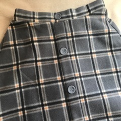 ネル　冬　Lサイズ　ベルーナ　スカート　ロング　チェックの画像