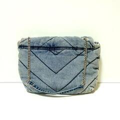 【極美品 / ZARA】キルティング仕上げ マキシクロスボディバッグ デニムの画像